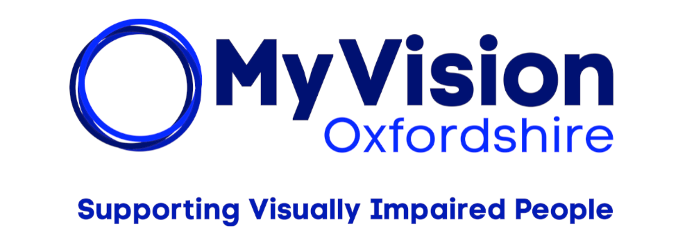 MyVision Oxfordshire logo, supporting visually impaired people